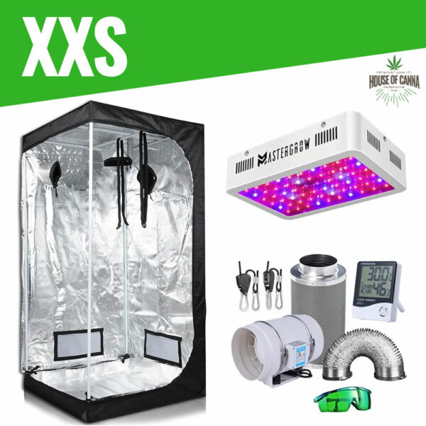 Mastergrow 300W LED Growbox Komplettset XXS / 50x50x100cm