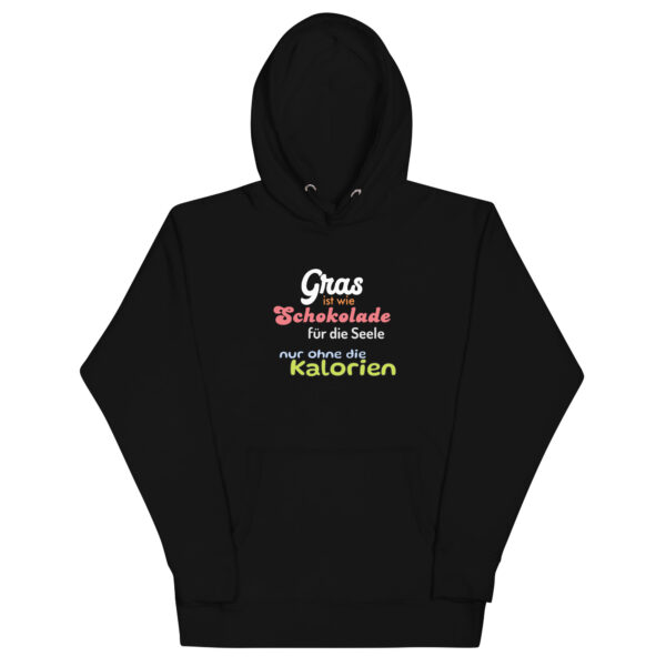 Unisex-Kapuzenpullover Gras ist wie Schokolade für die Seele, nur ohne die Kalorien