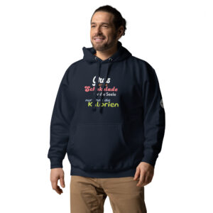 Unisex-Kapuzenpullover Hoodie "Gras ist wie Schokolade für die Seele, nur ohne die Kalorien"