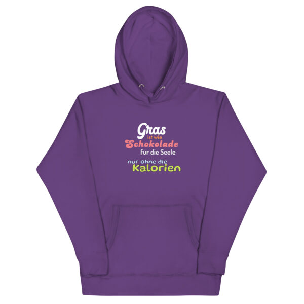 Unisex-Kapuzenpullover Gras ist wie Schokolade für die Seele, nur ohne die Kalorien – Bild 6